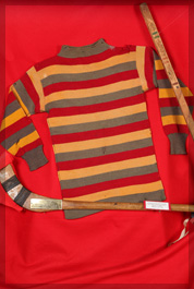 Number 3 artifact in the Original Hockey Hall of Fame collection - hockey's oldest jersey 1894 Queen's University