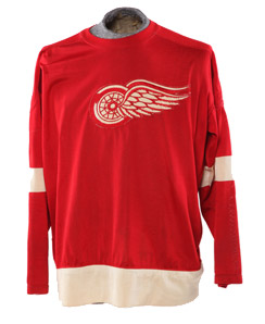 Original sweater worn by Detroit Red Wings' Gordie Howe